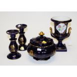 Lindner Germany four piece ceramic garniture