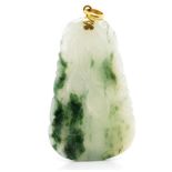 Vintage carved jade pendant