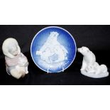 Two Lladro Polar bear & children figurines