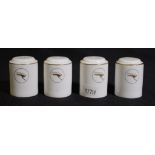 Set four Wedgwood Qantas salt & pepper shakers