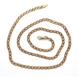 9ct yellow gold double chain necklace