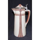 Art Nouveau Mettlach pitcher