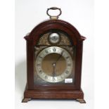 Small Elliott London mahogany cased bracket clock
