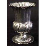 Continental silver posy vase