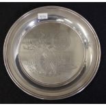 John Spencer Churchill signed commemorative plate