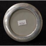 Sterling silver round picture frame