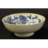 Antique Chinese blue & white ceramic bowl