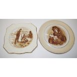 Two Grimwades WW1 Bairnsfather plates