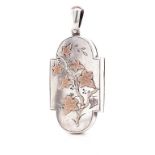 Aesthetic movement silver locket