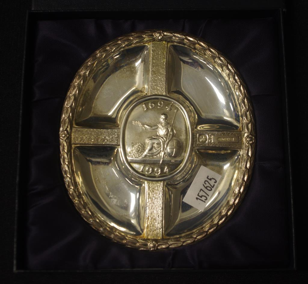 Bank of England silver commemorative dish - Image 3 of 3