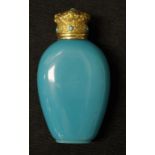 Antique French Opaline glass scent bottle