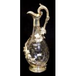 Victorian sterling silver claret jug