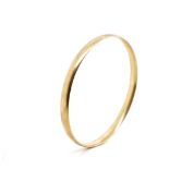 9ct rose gold bangle