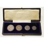 Edward VII Maundy coin set of four 1906