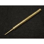 Vintage rolled gold retractable pencil