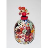 Good Millefiori Venetian glass perfume bottle