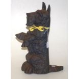 Vintage cast metal Scottish terrier door stop