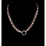 Victorian period sterling silver chain necklace