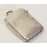 Sterling silver vesta case