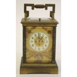 Late 19th century French repeater carriage clock