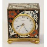 Zenith French miniature enamel carriage clock