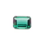 Loose emerald cut synthetic emerald