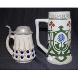 German Westerwald beer stein