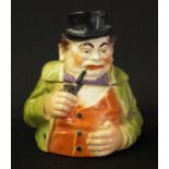 Vintage ceramic Gentleman form tobacco jar