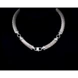 Sterling silver choker necklace