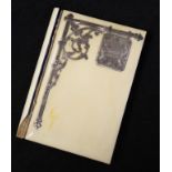 Antique silver & ivory lady's notebook