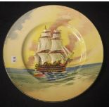Royal Doulton 'HMS Victory' cabinet plate
