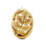 Colonial Australian gold floral brooch