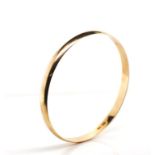 9ct rosy yellow gold bangle