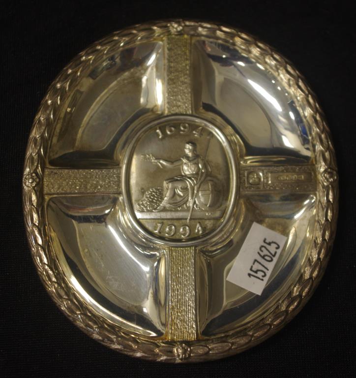 Bank of England silver commemorative dish - Image 2 of 3