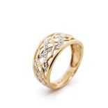 9ct gold fret work ring