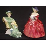 Two Royal Doulton lady figurines