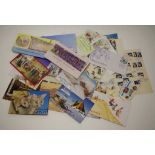 Quantity of Australian mint stamp packs, FDCs