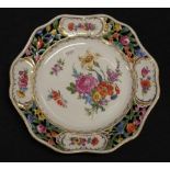 Hand painted Dresden serving plate
