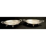 Good pair German silver serving dishes