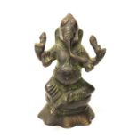 Indian bronze Ganesh figure