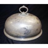 Antique silver plate food dome
