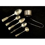 Collection early sterling silver spoons