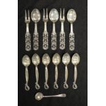 Collection Scandinavian silver coffee spoons