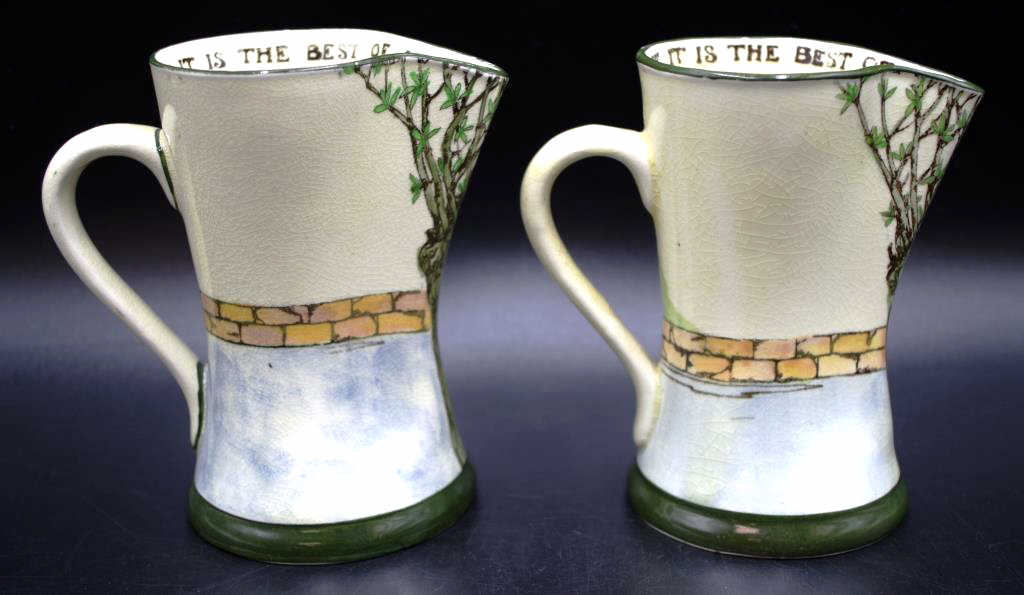 Pair Royal Doulton Gallant Fisher jugs - Image 3 of 7