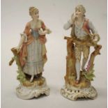 Two German porcelain figurines