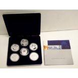 2001 RAM Masterpieces in Silver 6 coin set