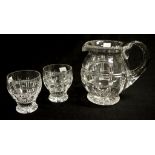 Grimwade crystal water jug & glasses