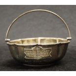 1930 Commemorative Military silver plate basket
