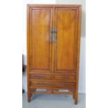 Chinese elm 2 door cabinet