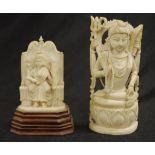 Indian carved ivory deity figure